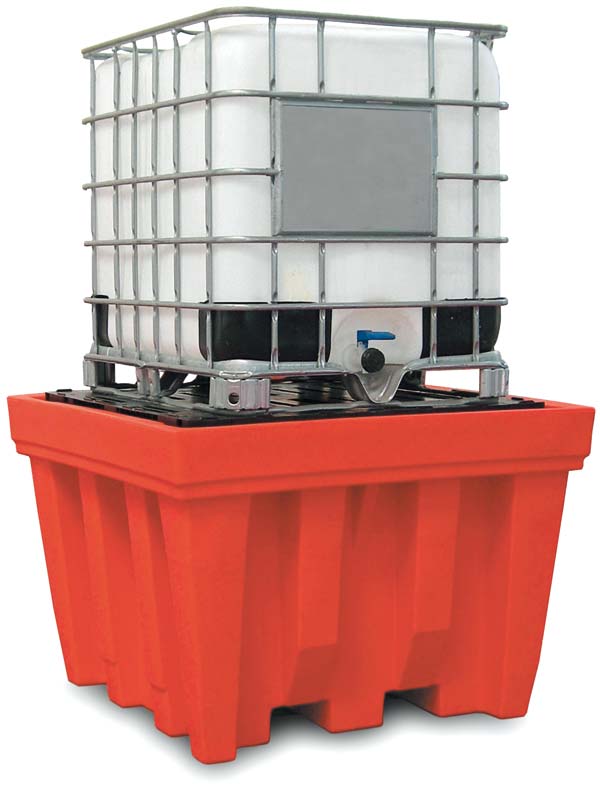 IBC spill pallet,
            plastic spill pallet,
            polyethylene ibc spill pallet 1150 liters,
            single ibc spill pallet,
            ibc secondary containment,
            stackable single ibc spill pallet